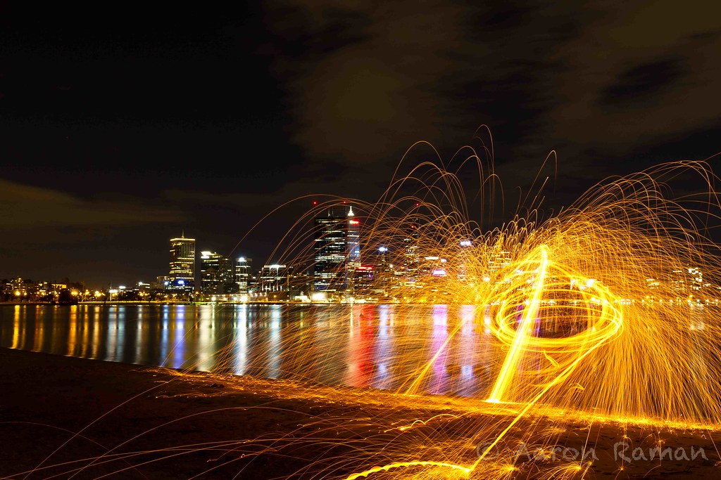 Fire spinning Gotta love some steel wool fun times! aaronraman89