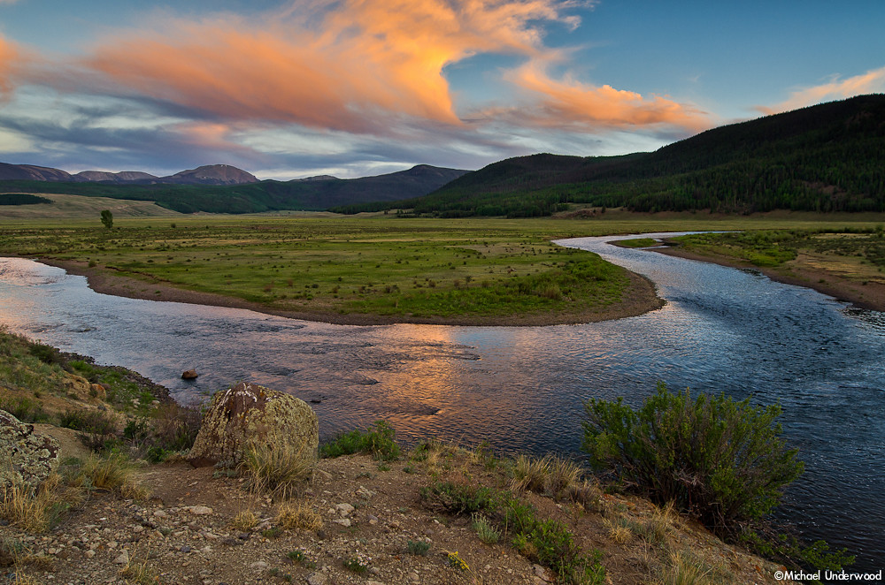 Elevation of Box Canyon, Rio Grande River, Colorado, Creede, CO, USA