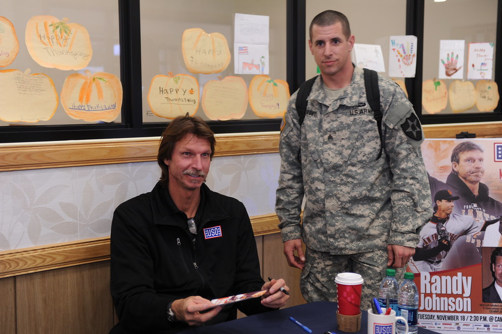 Randy Johnson visits Area I Randy Johnson’s handshake tour… Flickr