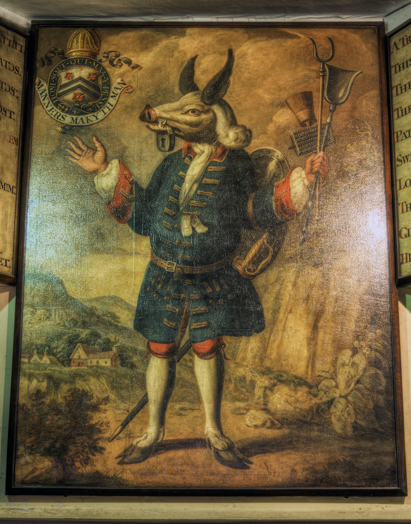 Hircocervus, Portrait of a trusty Servant, Winchester College a photo