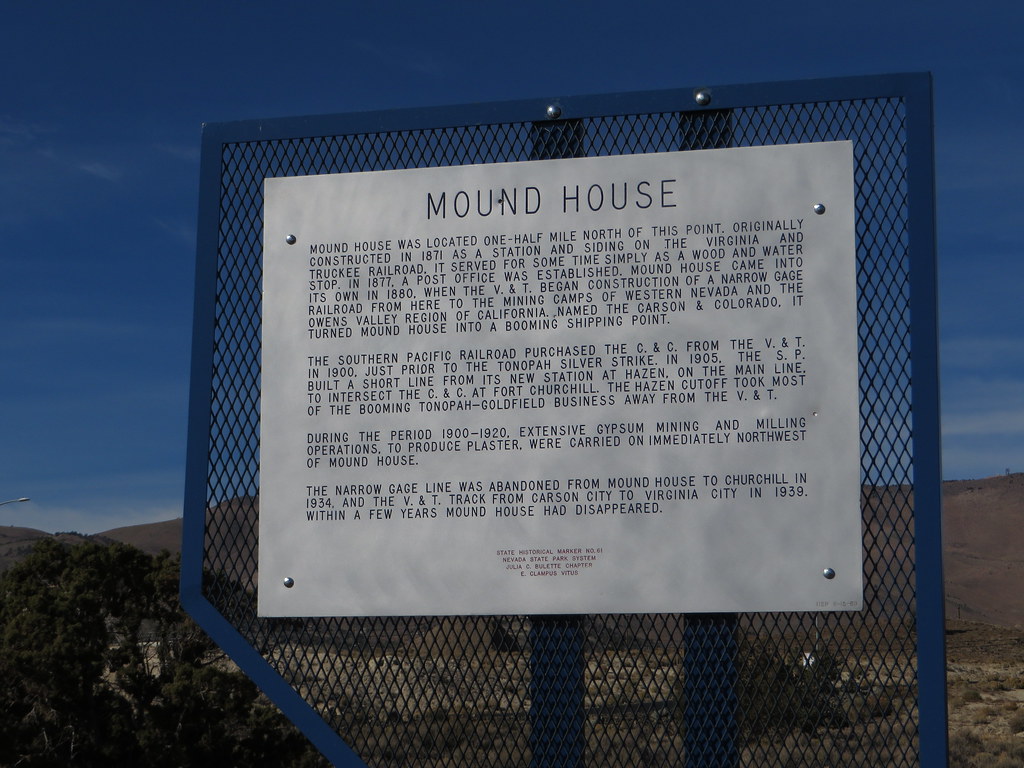 Mound House, Nevada Historical Marker No. 61, Mound House,… Flickr