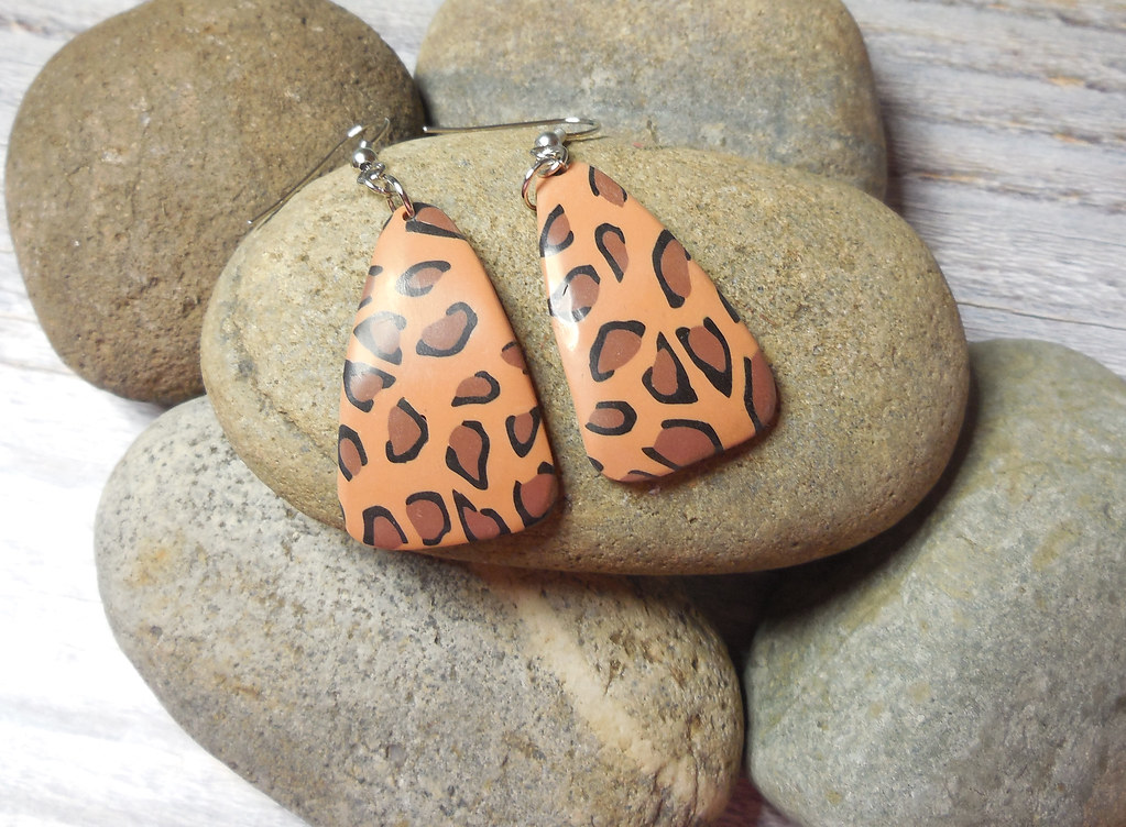 Cougar Earrings Polymer Clay Leona Jones Flickr