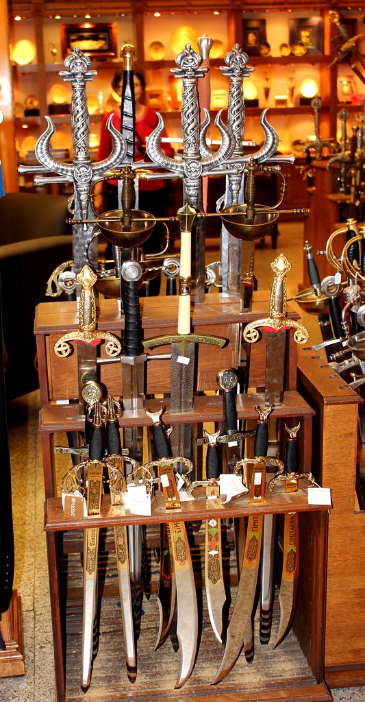 Swords and Knives in Damasquinado factory, Toledo, Spain Flickr