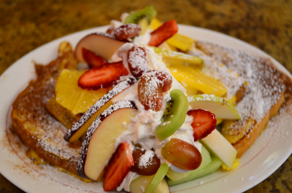 Classic Cafe Cinnamon french toast with "fruit of the seas… Ray