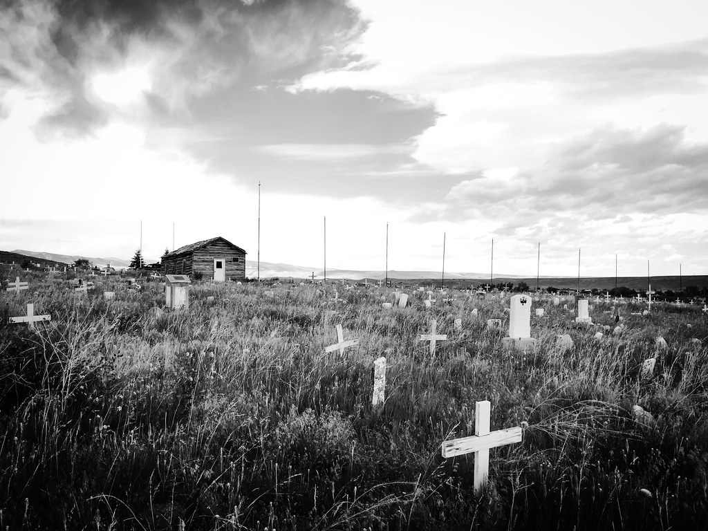 Cemetery of Sacajawea's gravesite. Fort Washakie, WY. Flickr
