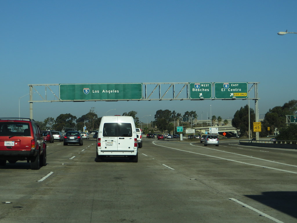 Interstate 5 at the Junction With Interstate 8, San Diego,… Flickr