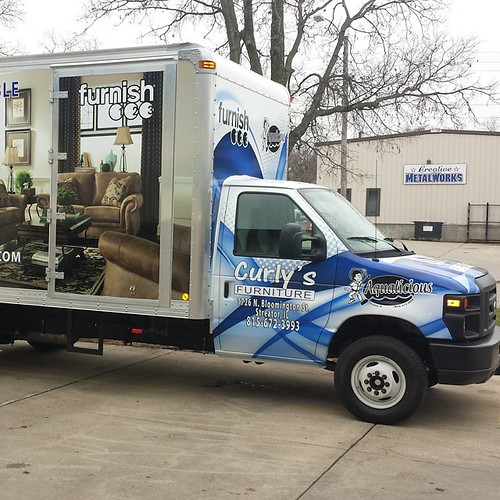 Rollin in Curly's new truck wrap! Bloomington CarWraps Flickr