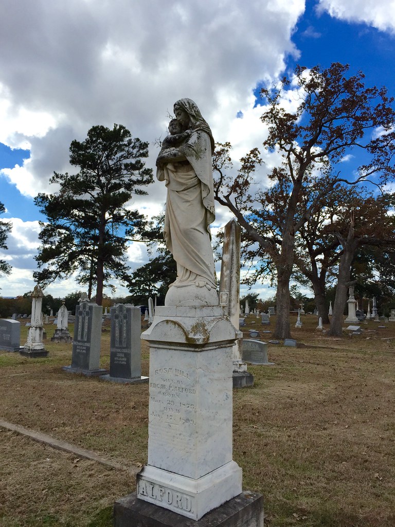 Bellville Texas Cemetery Statue for Rose Hill Alford Natalie's