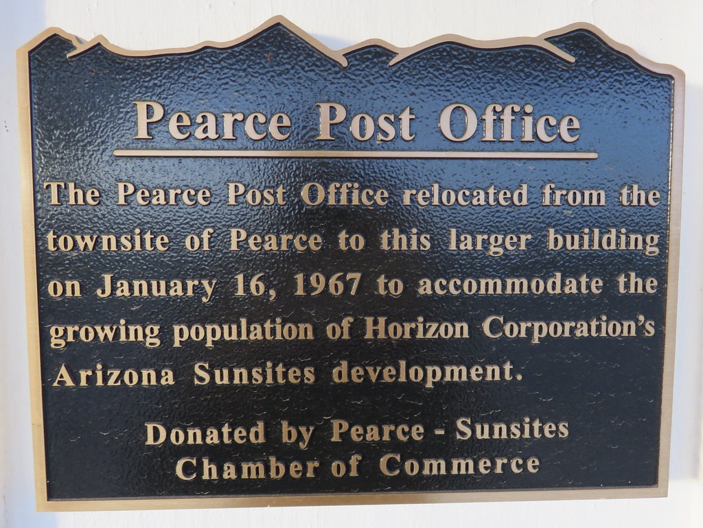 Post Office 85625 Marker (Pearce, Arizona) The Pearce post… Flickr