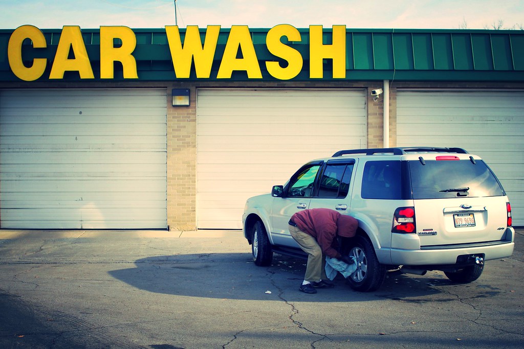 At the Auto Cleaners Washing cars in the Chicago winter. N… Flickr