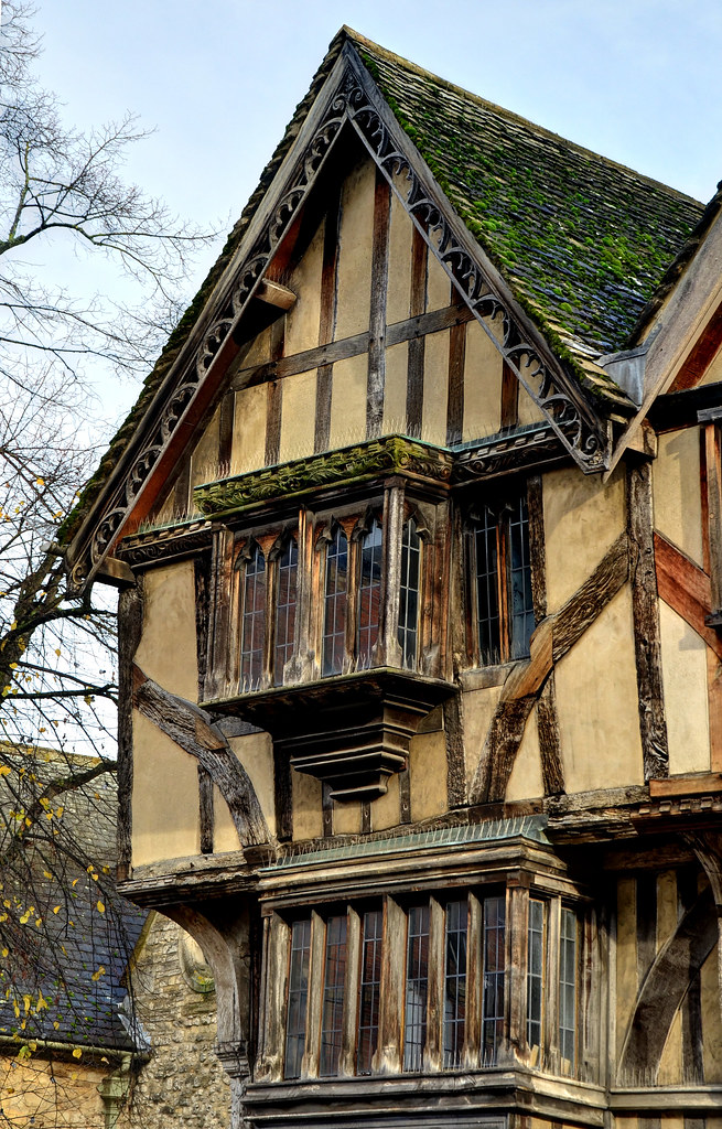 Medieval building, Oxford detail This 14thcentury timbe… Flickr