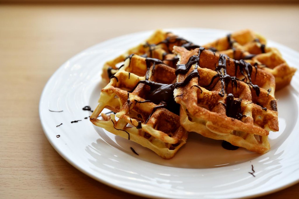 Waffle with chocolate overload Been craving for some choco… Flickr