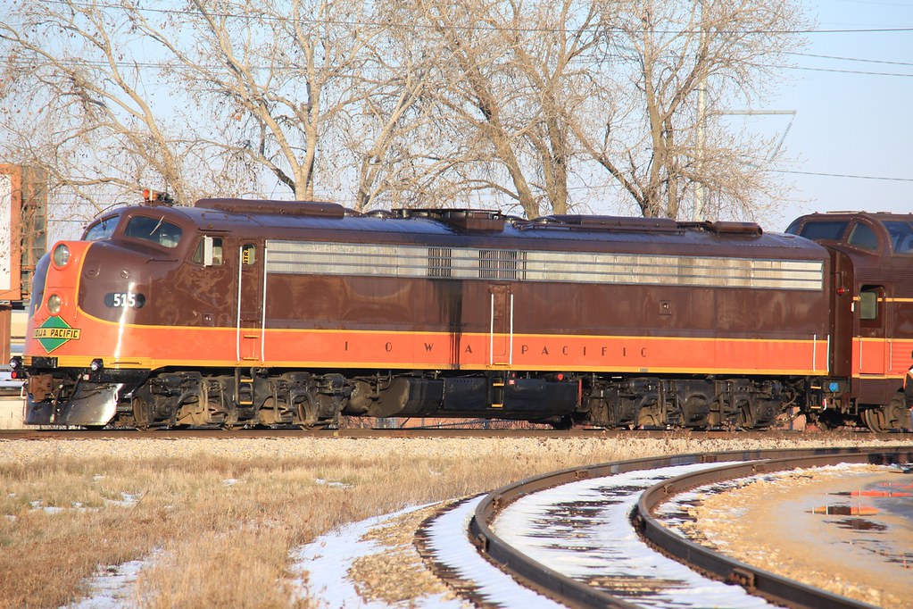 Iowa Pacific E Unit 515 on the West end of the Polar Expr… Flickr