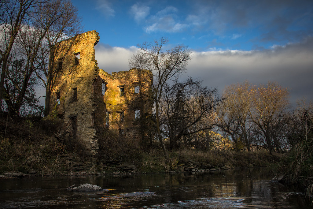 Rockville Ruins Rockville Iowa We arrived at the perfect t… Flickr