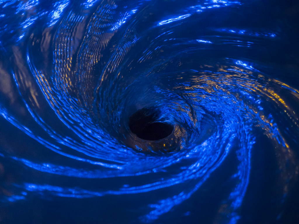 Water vortex Taken in Magna Science Center, Rotherham. Thi… Flickr