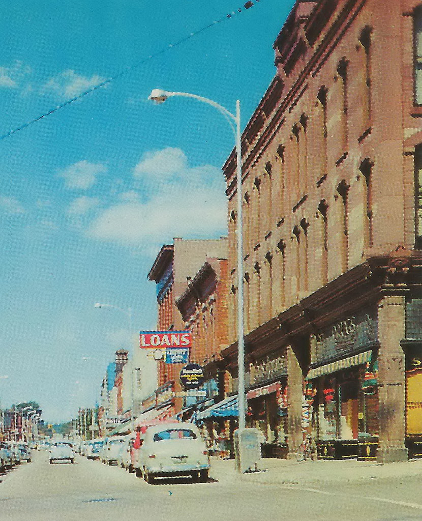 UP Marquette MI c.1950 GREAT CARS of Washington Street Dow… Flickr