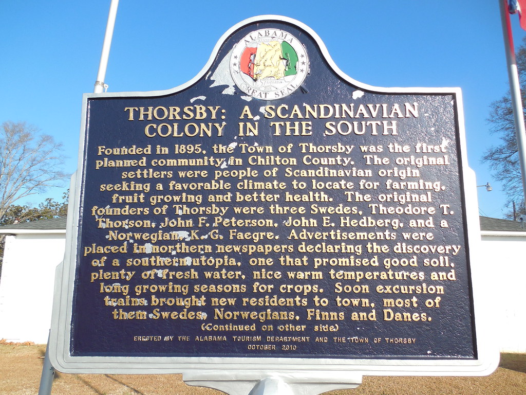 Thorsby Historic Marker Thorsby, Alabama Jimmy Emerson, DVM Flickr