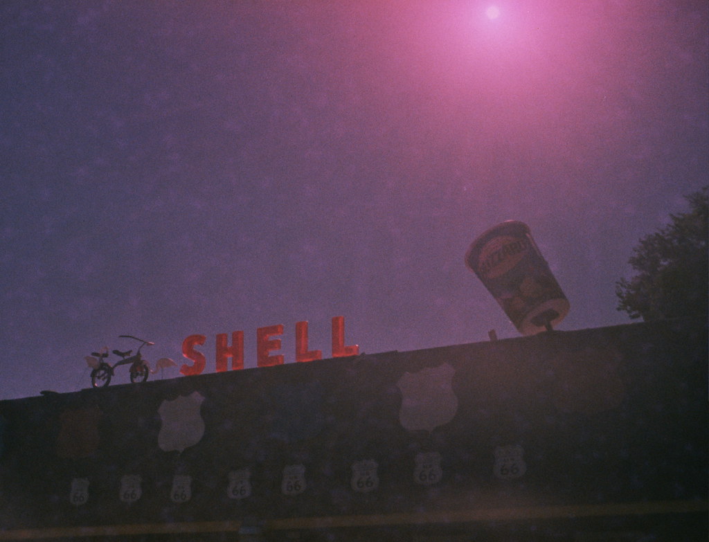 Shell Station Photo taken with my Kodak 110 film camera Josh