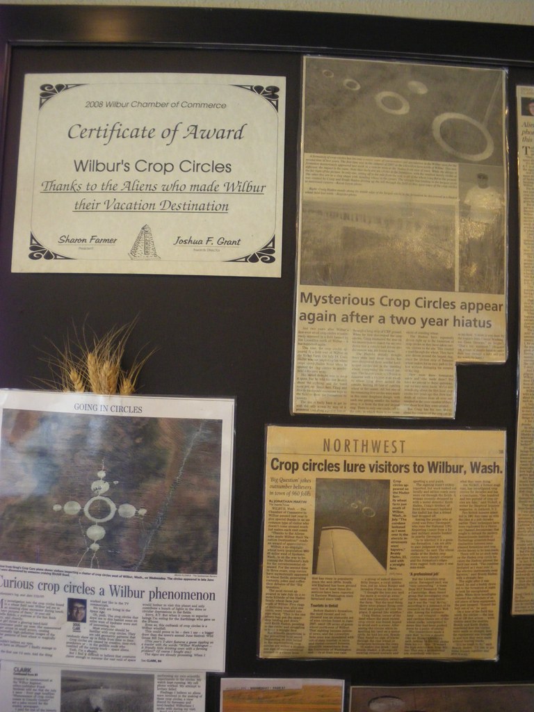 Commemorating Wilbur's crop circles The certificate reads … Flickr