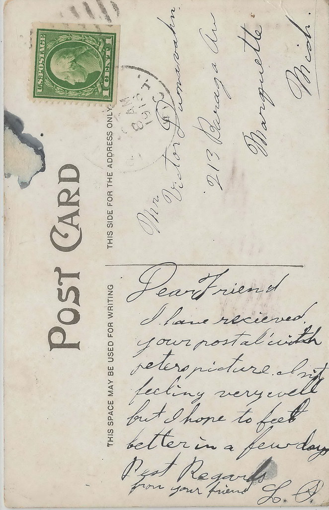 UP Iron River MI 1913 RARE Downtown BANK & REPORTER Block … Flickr