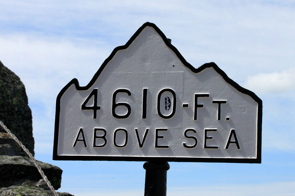 Elevation Sign Before Summit Of Whiteface Mountain Flickr