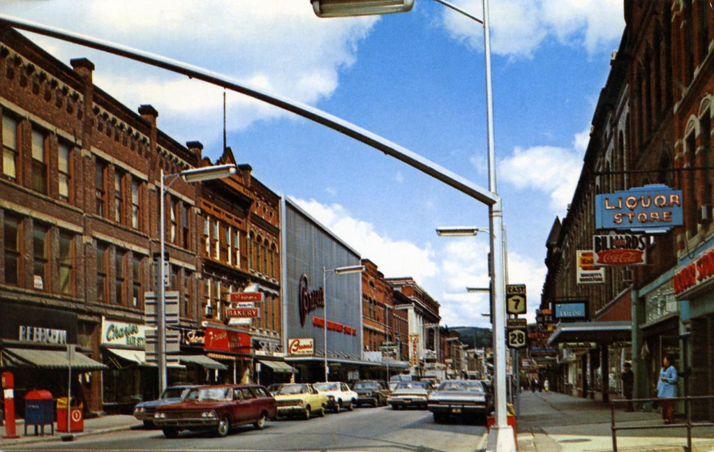 Main Street Oneonta_NY City of the Hills postmarked 1971 Flickr
