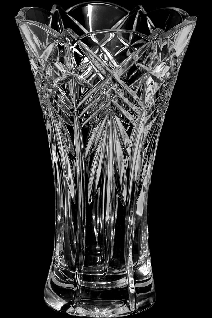 Cut Glass vase In B/W Still Life Dec.2014 I.T.P. Flickr