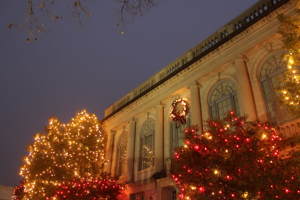 Old Catawba County courthouse lit up for Christmas season … Flickr