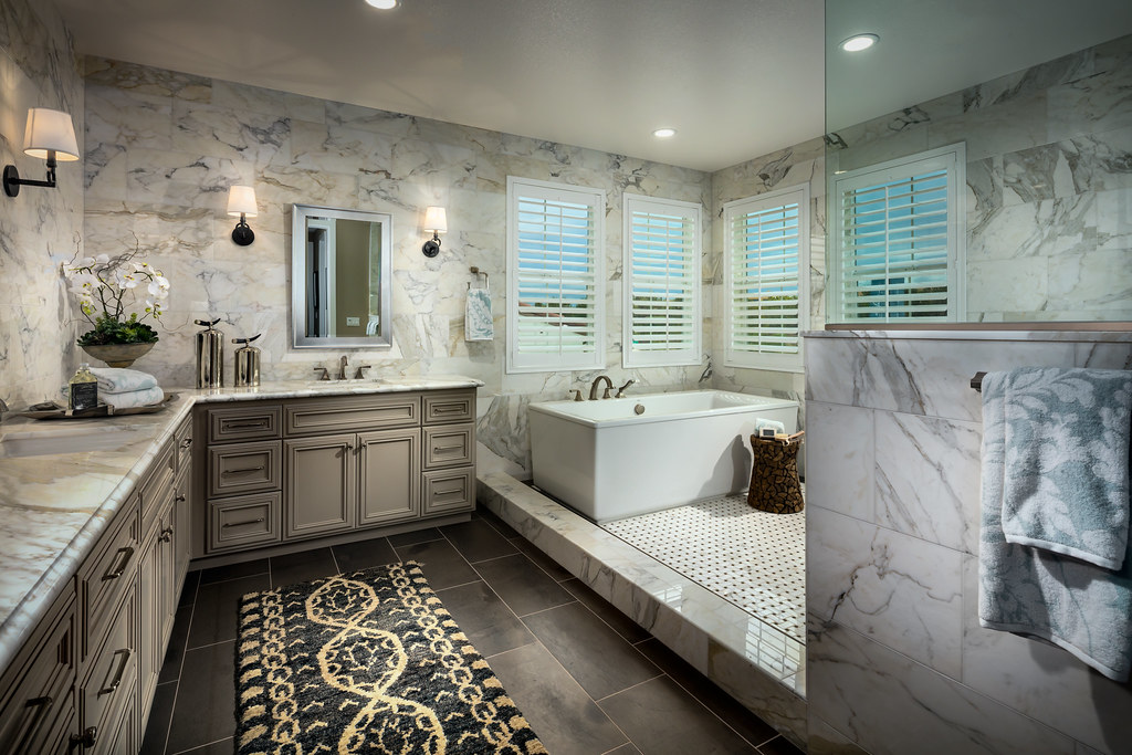 Vista Dorado Plan 5 Master Bath Vista Dorado by Shea Homes… Flickr