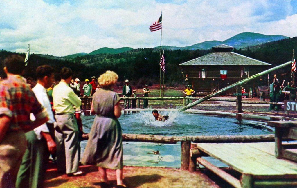 Frontier Town dunking stool Schroon Lake NY Outlaw being p… Flickr
