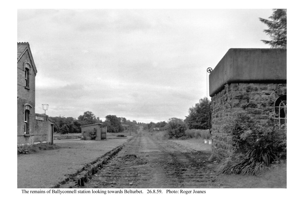 Ballyconnell station after closure. 26.8.59 Roger Joanes Flickr