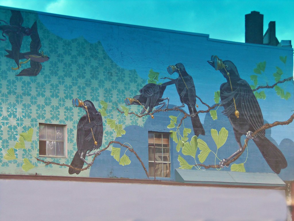 Crows with Bins Mural, Washington Tere Sue Gidlof Flickr