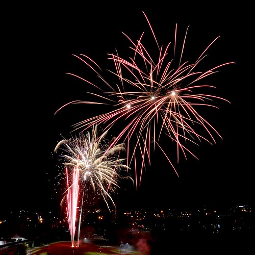 Bangor Fireworks Fourth of July fireworks at the Bangor Wa… Carl
