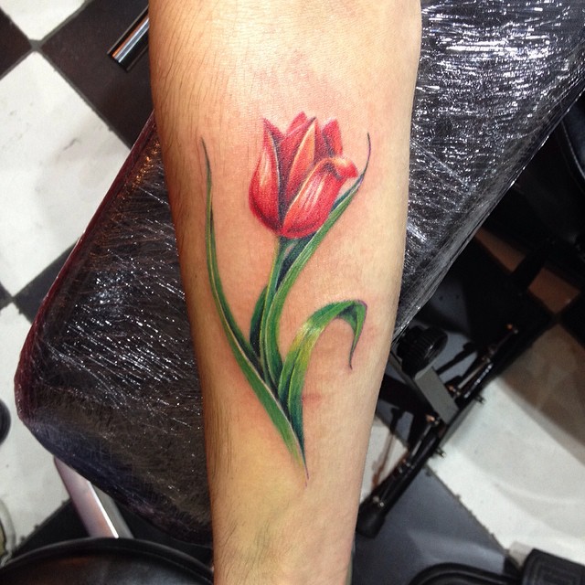 Dutch tulip tattoo Katya Slonenko Flickr