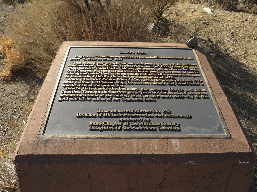 Devils Gate, Nevada Historical Marker No. 223, Silver City… Flickr