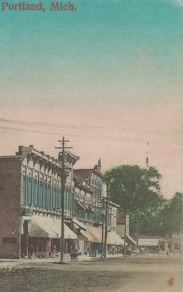 SW Portland Ionia MI 1909 UNPAVED Kent Steet & Wood Plank … Flickr