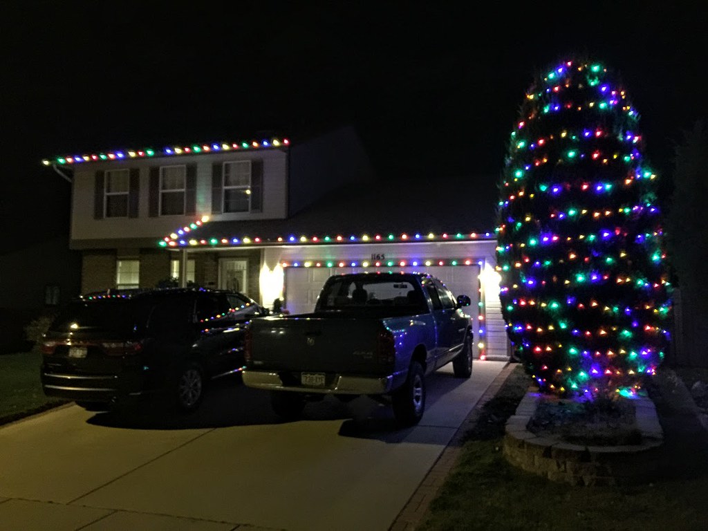 Christmas light installation in Colorado Our Christmas lig… Flickr
