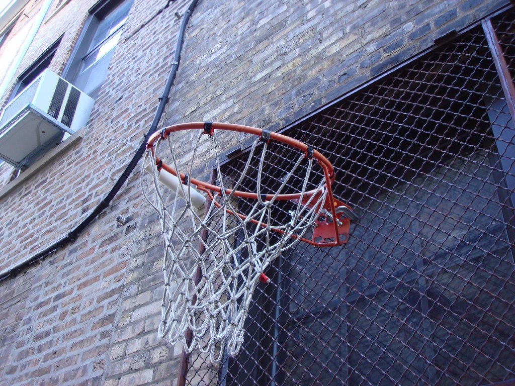 bootleg alley basketball hoop recently transplanted from 1… Flickr