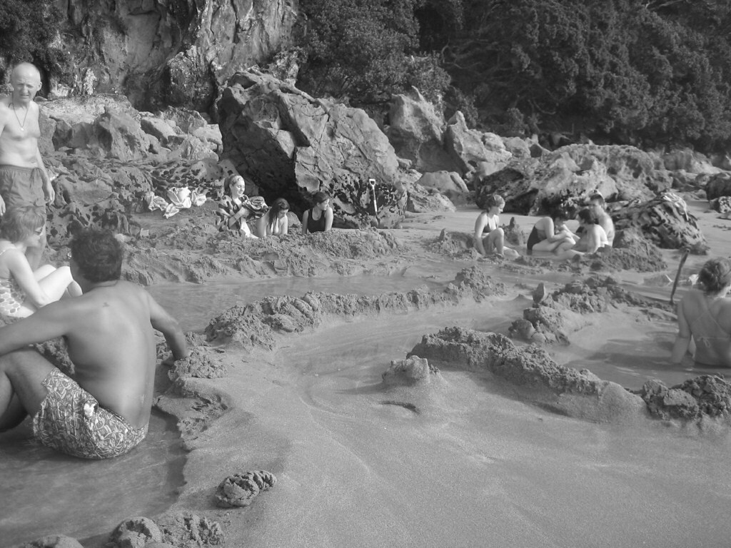 Lounging on Hot Water Beach beccabrian Flickr