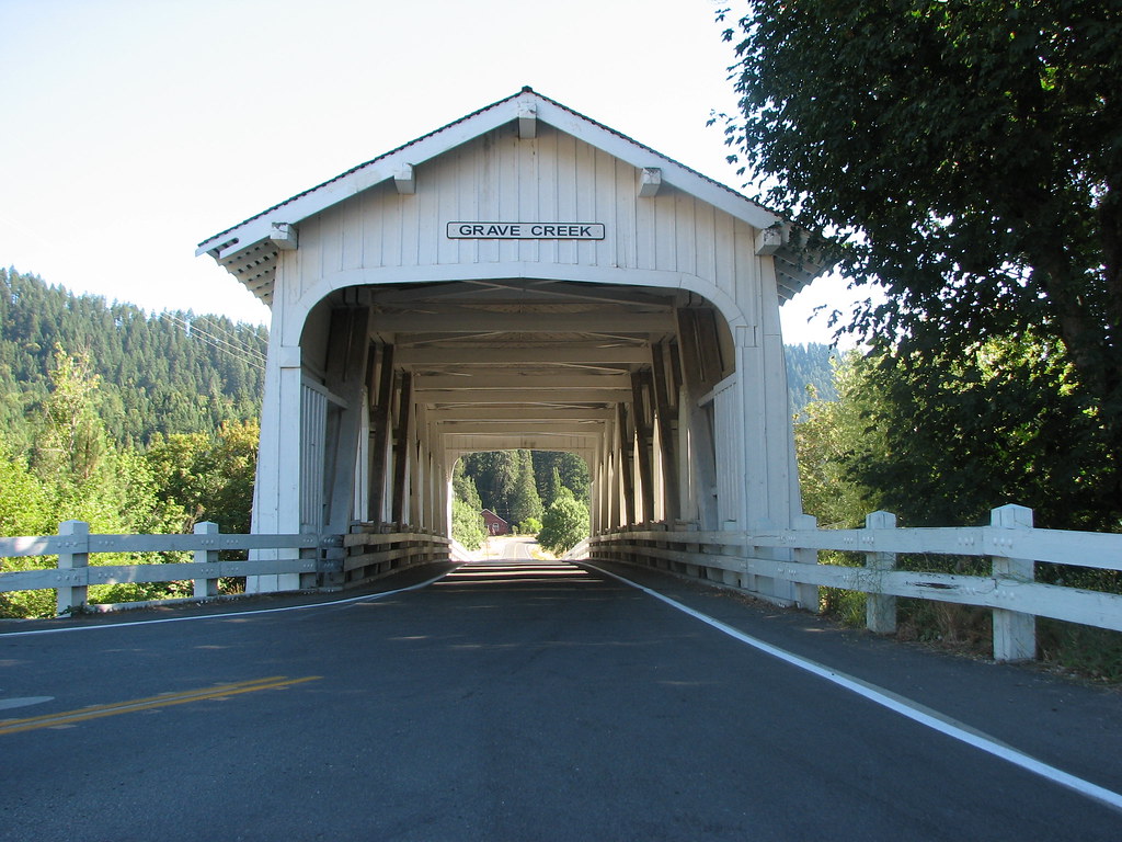 Grave Creek Covered Bridge Sunny Valley, Oregon ANiceCupofTea Flickr
