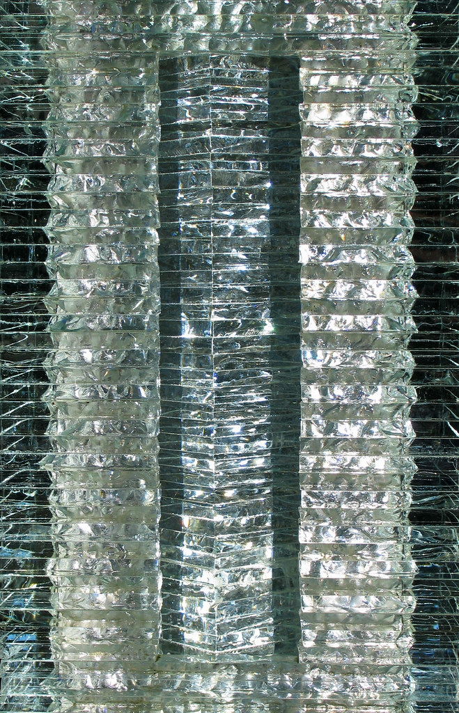 Stacked glass sculpture (detail) a photo on Flickriver