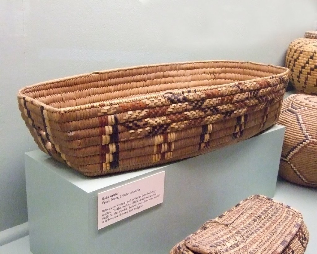 Woven Native American Baby Carrier from the Fraser River a… Flickr