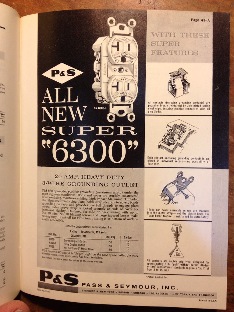 Pass & Seymour catalog 1963 Apparently the "Super" recepta… Flickr