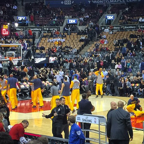 Shitty seats for tonight's raptors game. Barkely, Magic, … Flickr