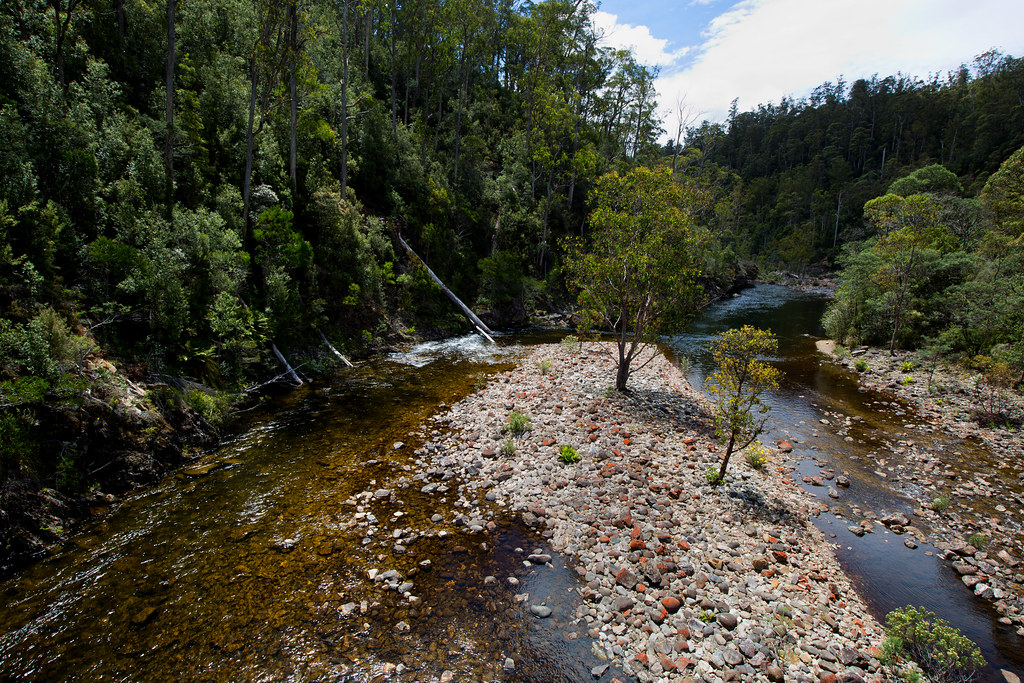downstream The Mersey River, central Tasmania, Australia Keith