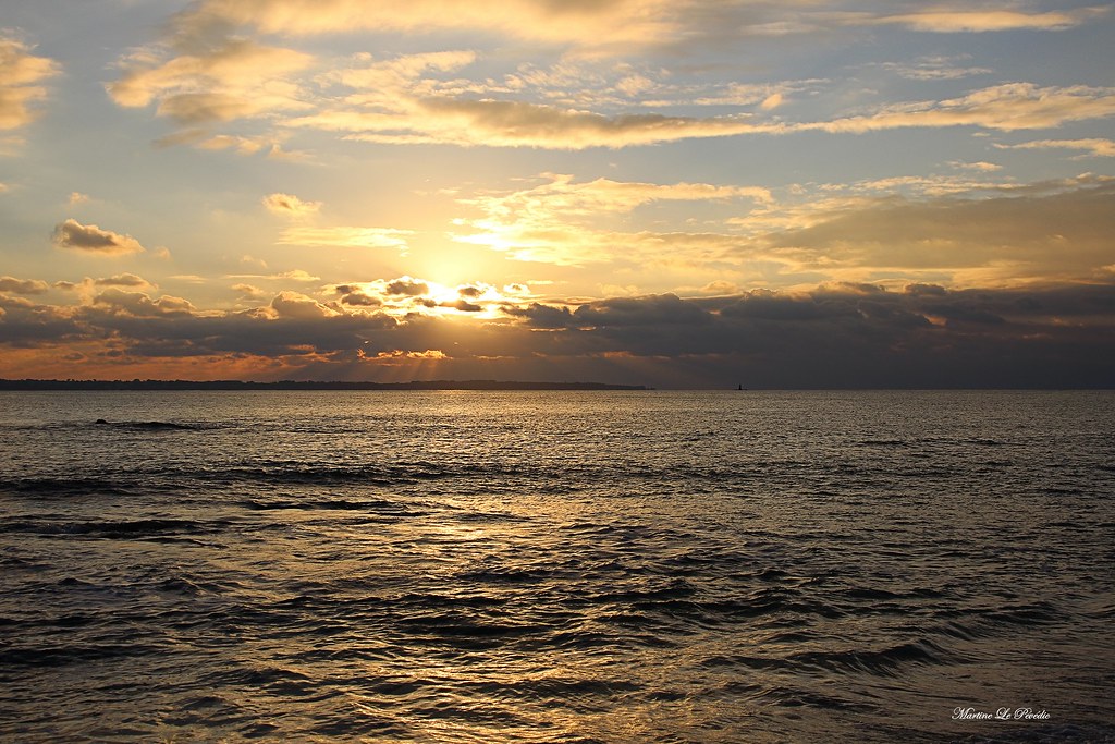 Coucher du soleil sur l'île de Groix Visite sur la