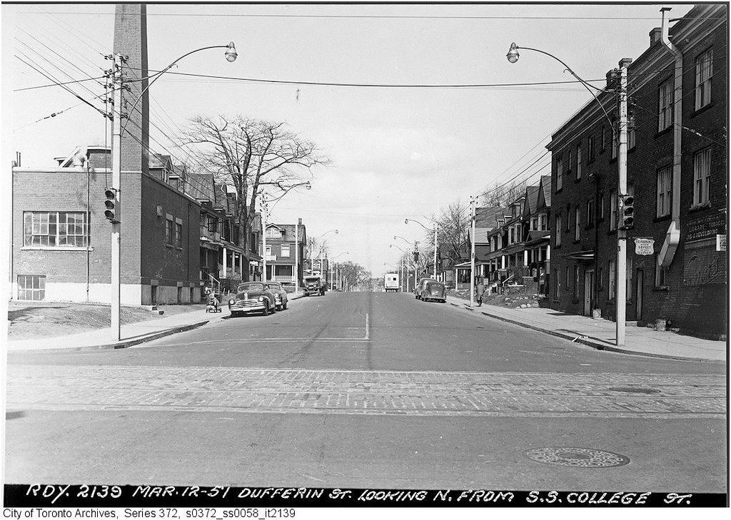 Dufferin Street, looking north from College Street Flickr