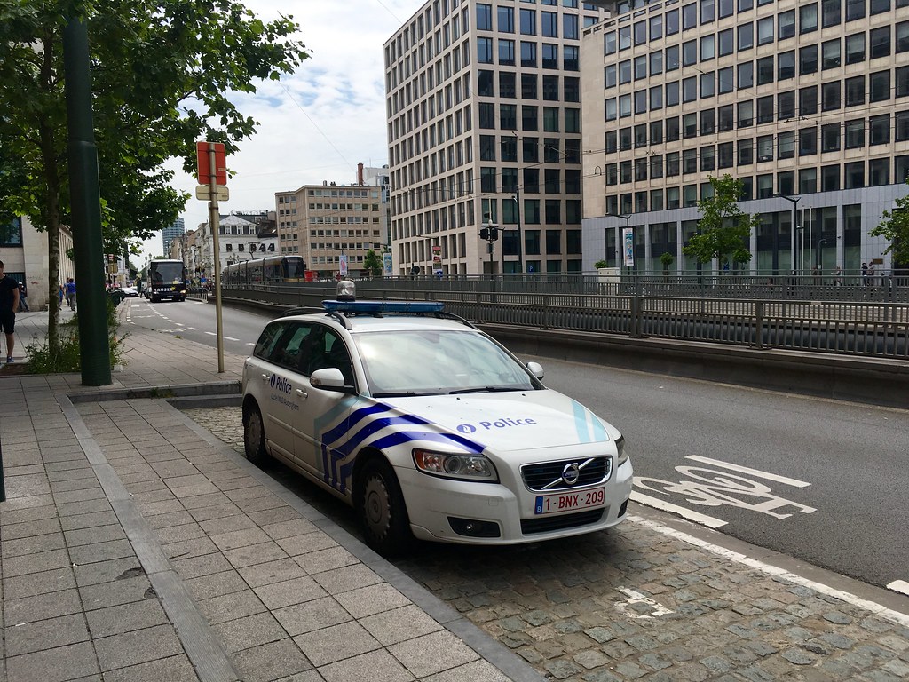 Volvo Police Car Brussels Belgium mangopulp2008 Flickr