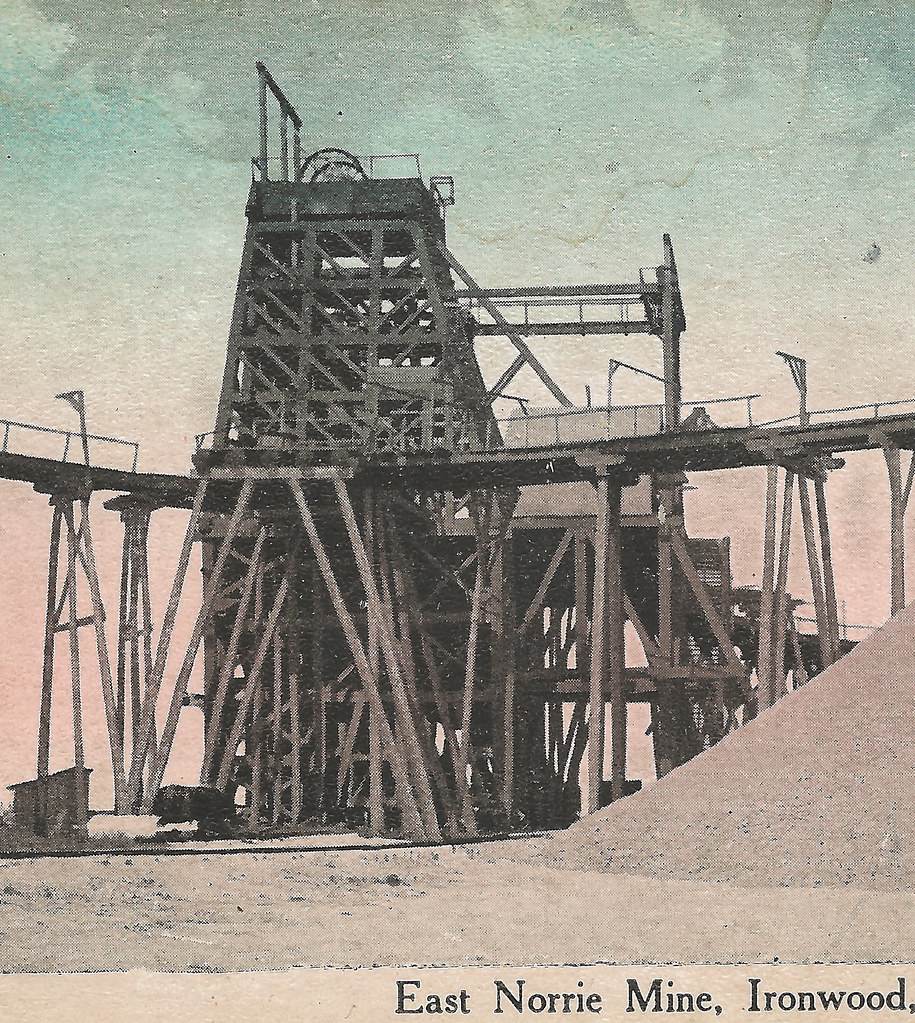 UP Ironwood MI Gogebic County C.1908 IRON MINE Shaft A at … Flickr