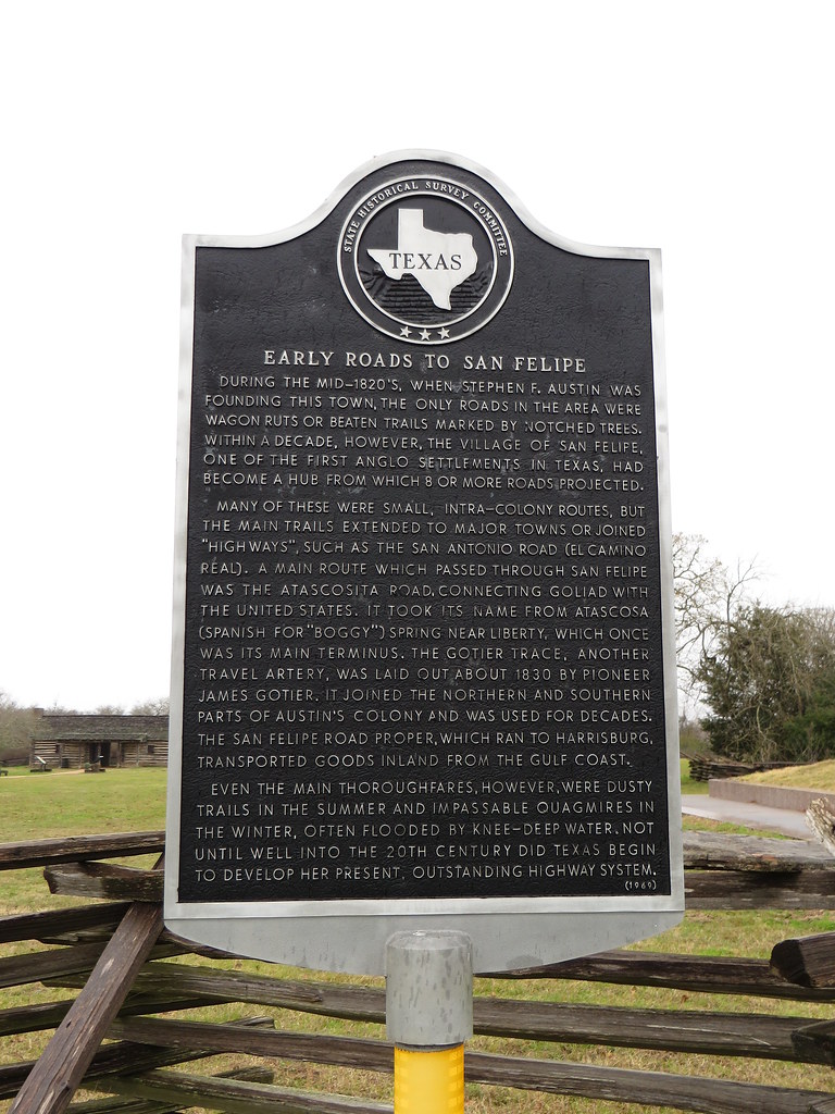 Early Roads to San Felipe, Texas Historical Marker, San Fe… Flickr